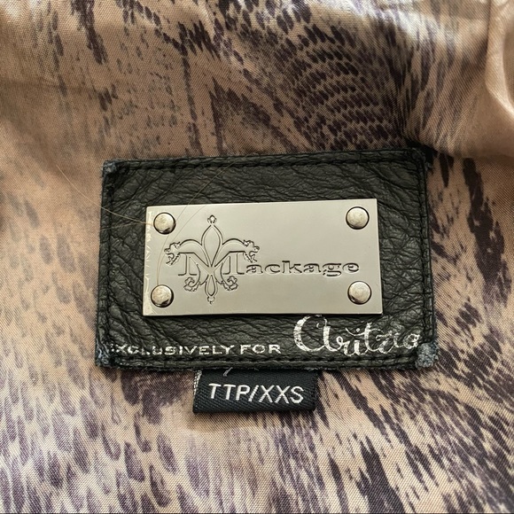 LIKE NEW Mackage Kenya Brown Leather Jacket 💯 Leather XXS - Picture 7 of 16